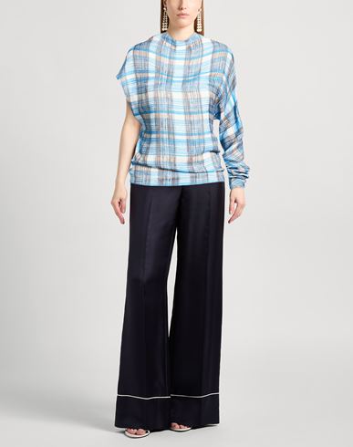 Woman Top Azure Size 4 Viscose, Silk