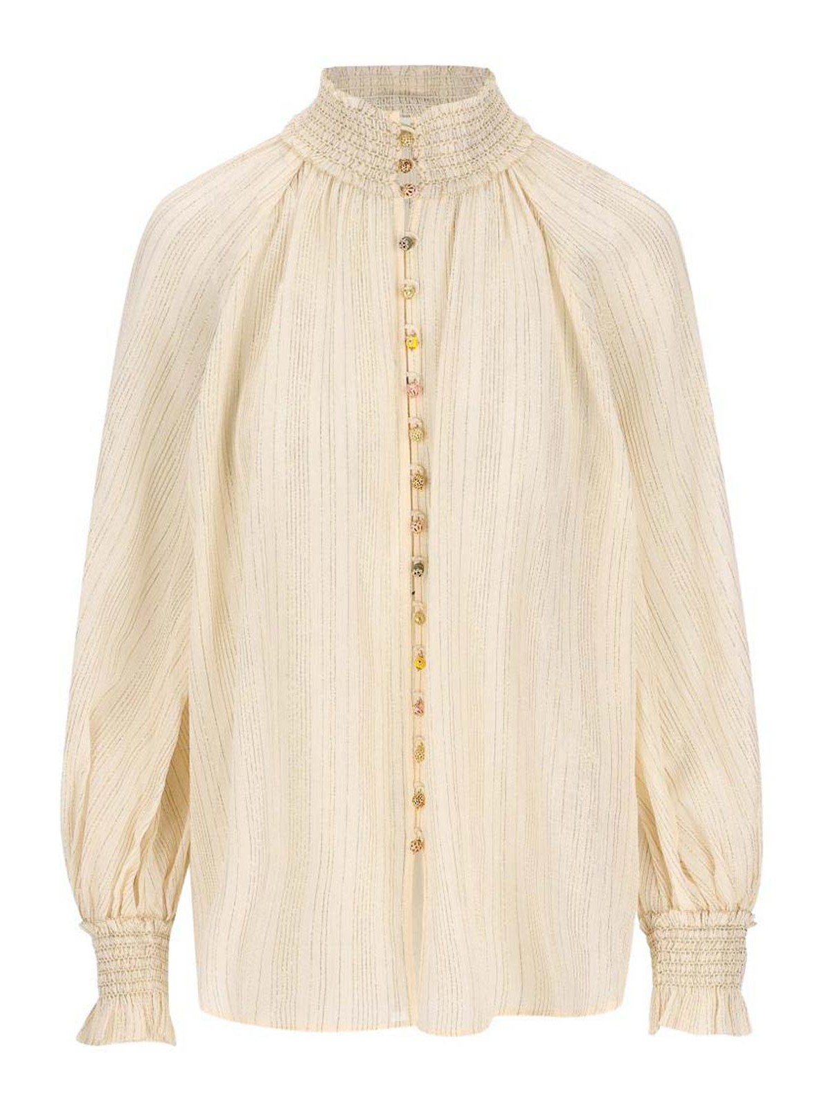 Beige Regular Stripes Shirt