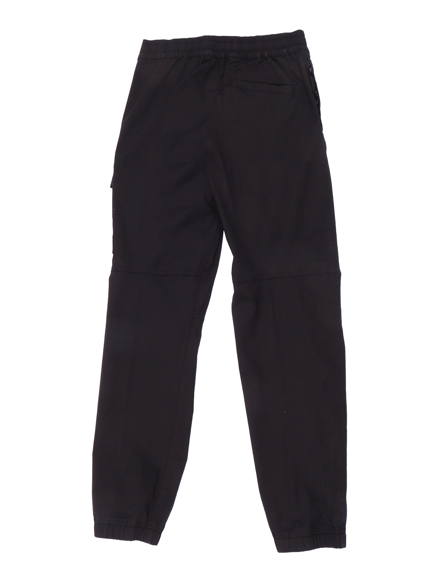 REGULAR TAPERED PANTS Black Cotton Elastane