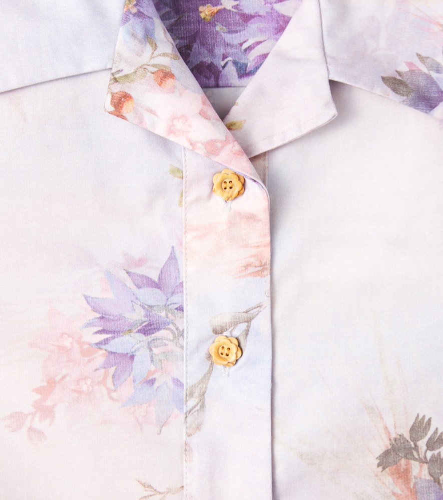 Cascadian floral cotton poplin shirt