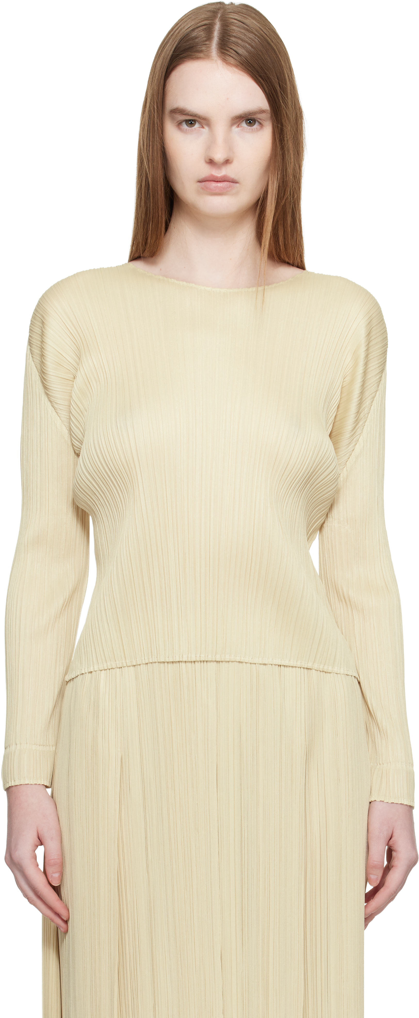 Beige Monthly Colors December Blouse