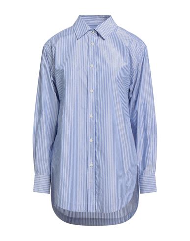Woman Shirt Light blue Size 4 Cotton, Metallic fiber, Polyester