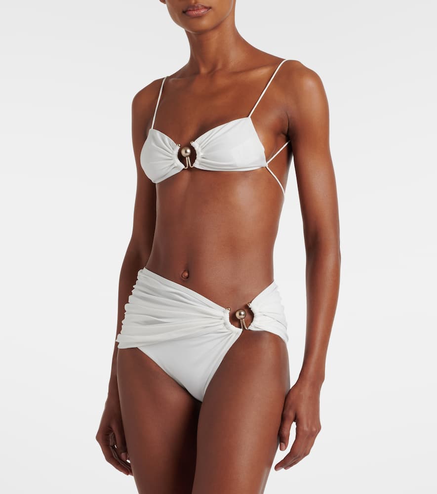 Orbit ruched bikini bottoms