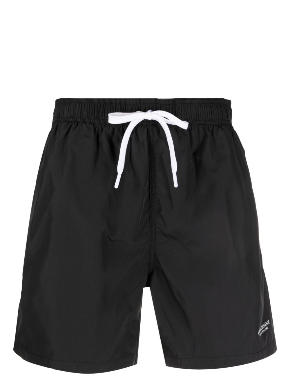 Logo-lettering swim shorts - Black