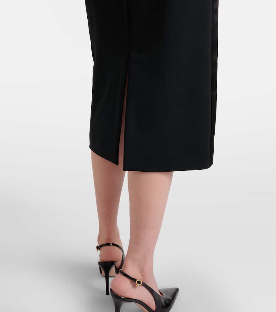 Pece crêpe pencil skirt
