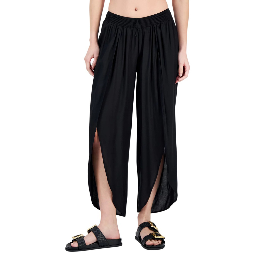 Black Front-slit Pant