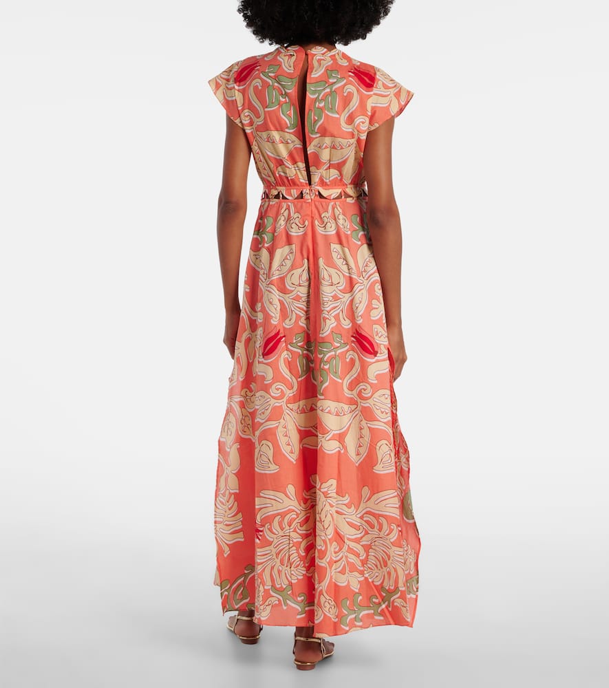 Noreen printed cotton maxi dress
