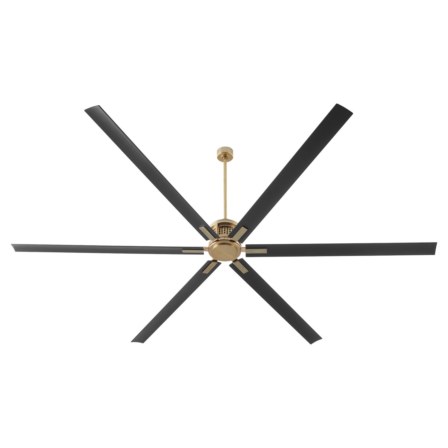 Aged Brass 120" Ceiling Fan from the Zeus Collection