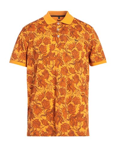 Man Polo shirt Apricot Size 3XL Cotton