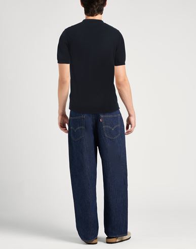 Alpha Studio Man Sweater Midnight blue Size 46 Cotton