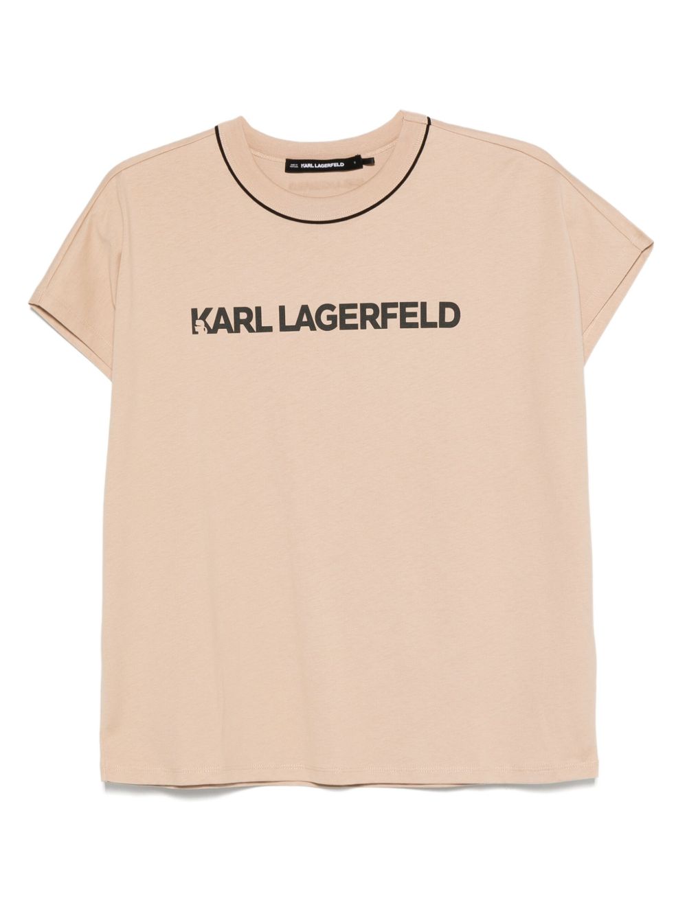 Logo-print t-shirt - Neutrals