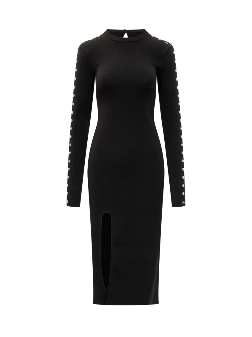Black Viscose Blend Dress