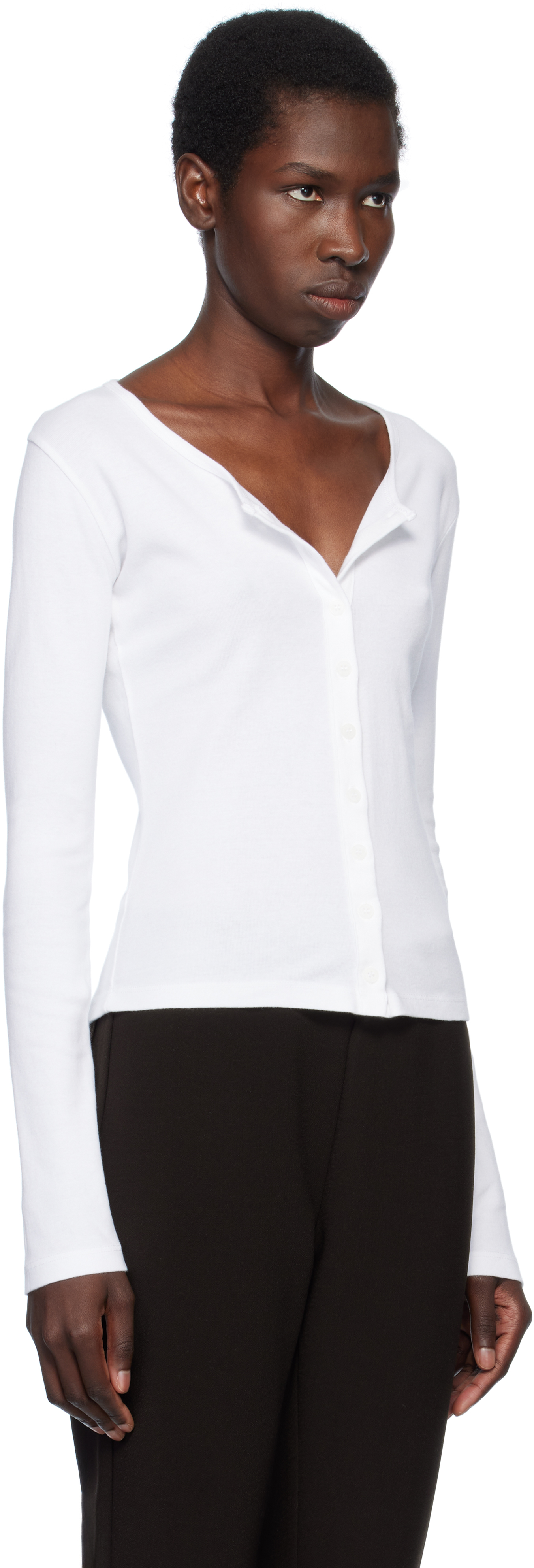 Gil Rodriguez White Sophie Cardigan