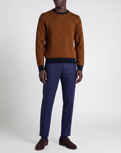 Man Sweater Orange Size 36 Cashmere