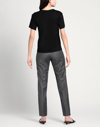 Woman Pants Charcoal Size 4 Virgin Wool, Viscose, Polyester, Elastane