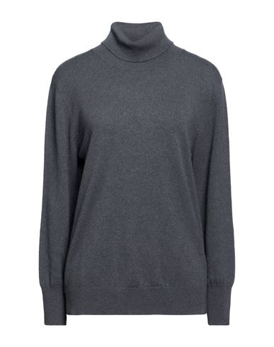 Woman Turtleneck Grey Size 10 Cashmere