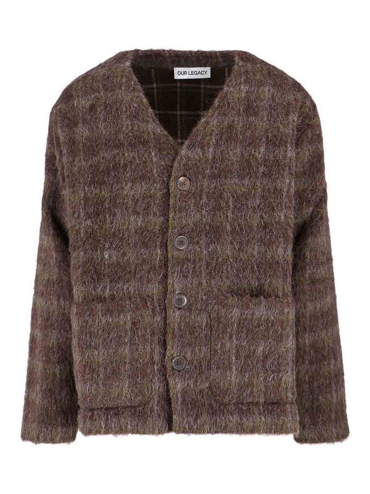 Checked Cardigan