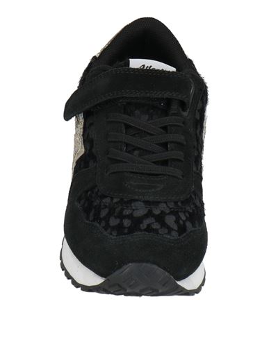 Kid Girl Sneakers Black Size 2Y Leather, Textile fibers, Synthetic material