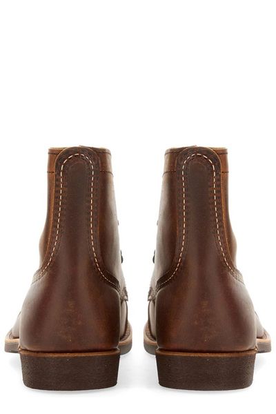 Red Wing Shoes Round Toe Lace-Up Boots