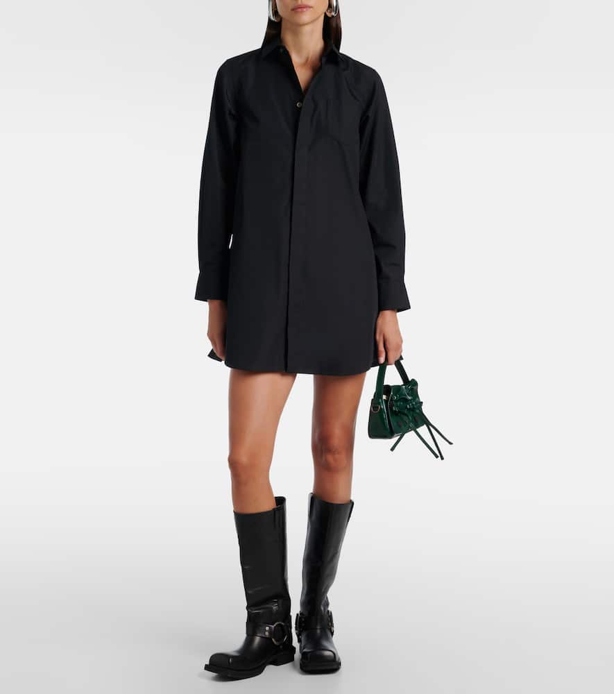 Poplin shirt dress