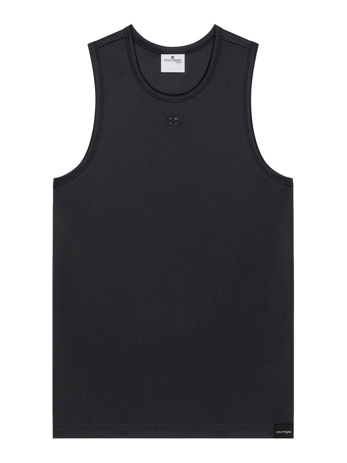 Crew Neck T-Shirt In Black With Logo