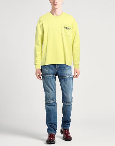 Dondup Man Sweatshirt Lime green Size L Cotton