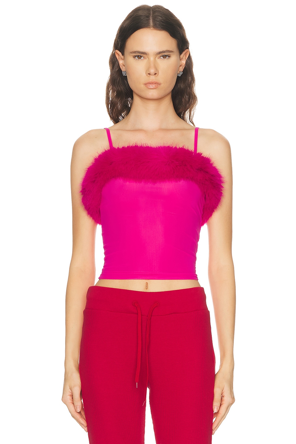 Balenciaga Strap Top in Fluo Pink - Fuchsia. L also in