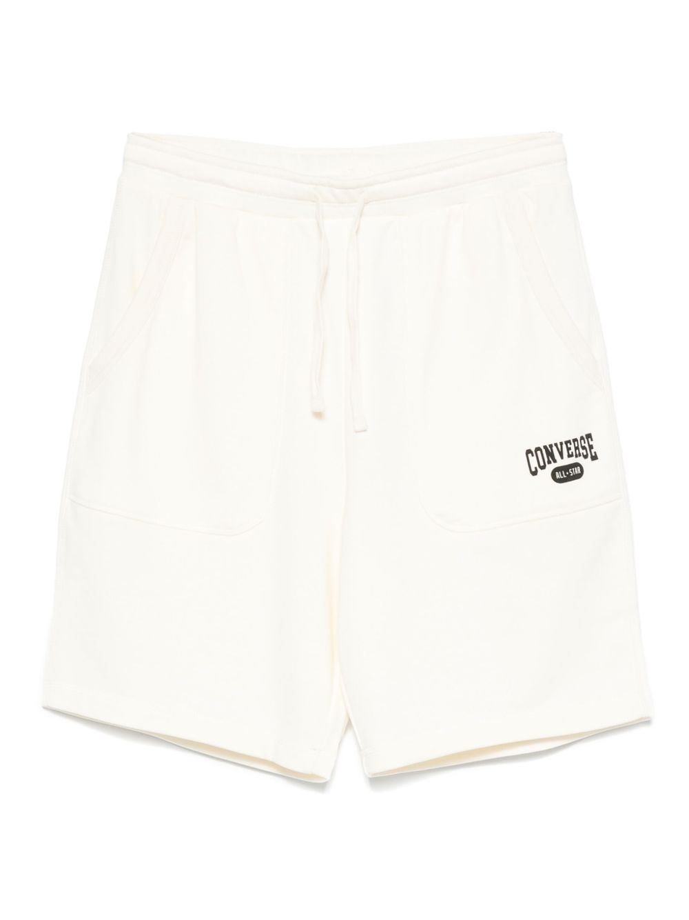 Logo-print track shorts - Neutrals