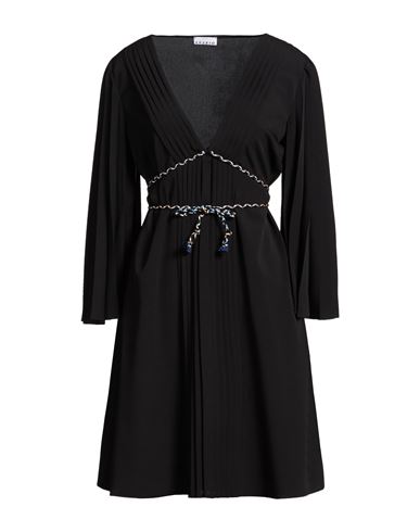 Woman Mini dress Black Size 6 Polyester