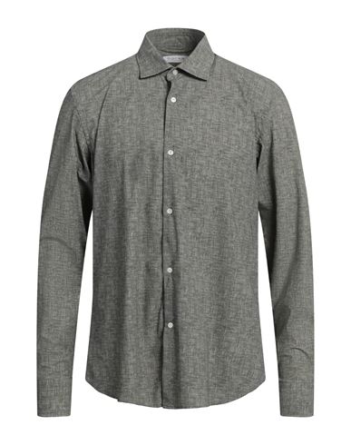 Man Shirt Military green Size 16 ½ Nylon, Elastane