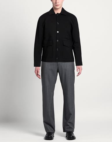 Man Jacket Black Size 38 Cotton, Nylon, Elastane