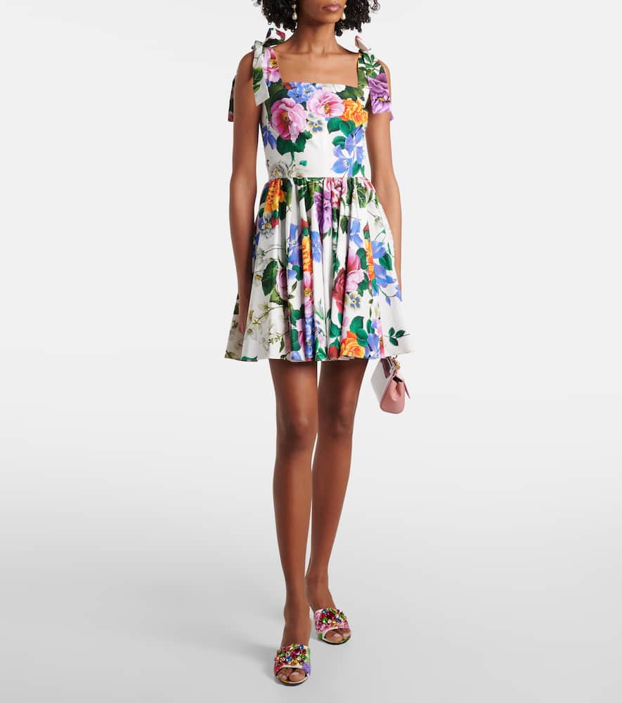 Floral cotton minidress