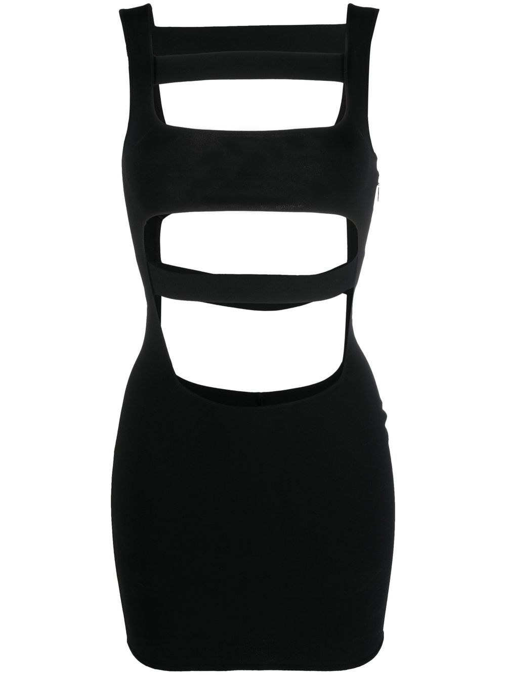 Cut-out detail mini dress - Black