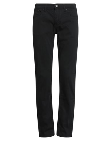 Man Pants Black Size 29 Cotton, Elastane