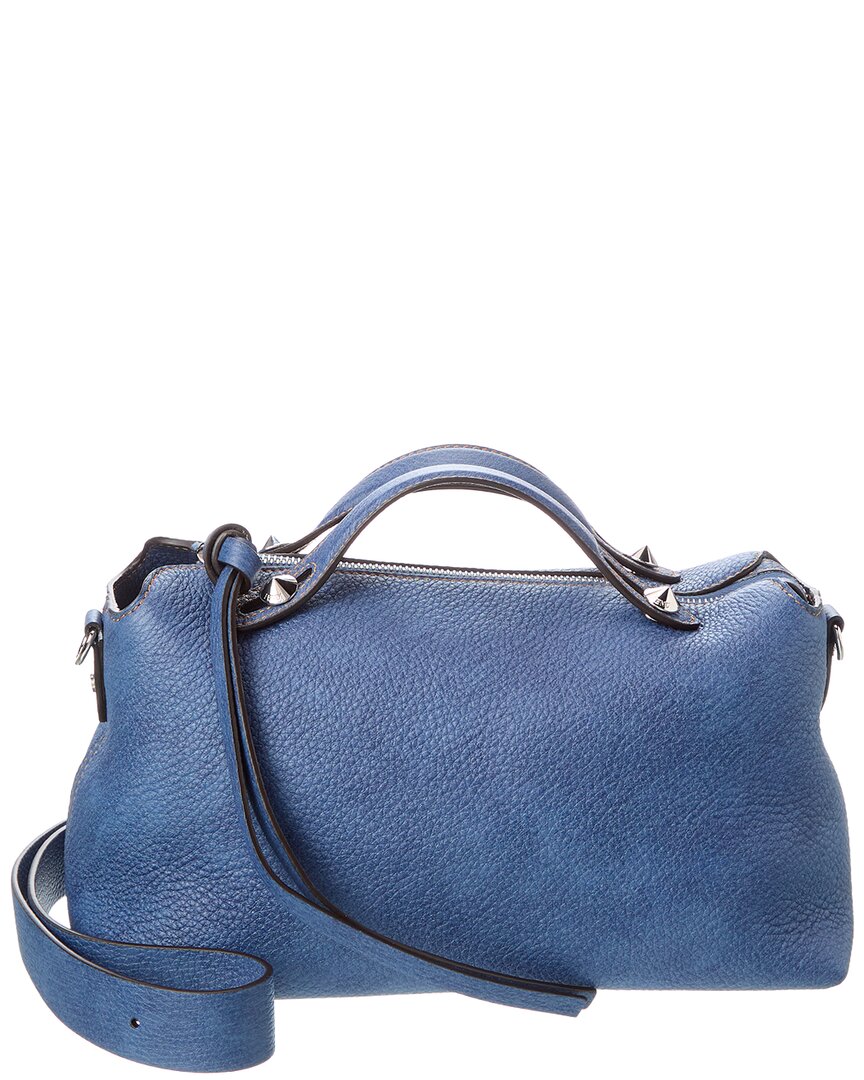 By The Way Selleria Medium Denim-Effect Leather Shoulder Bag