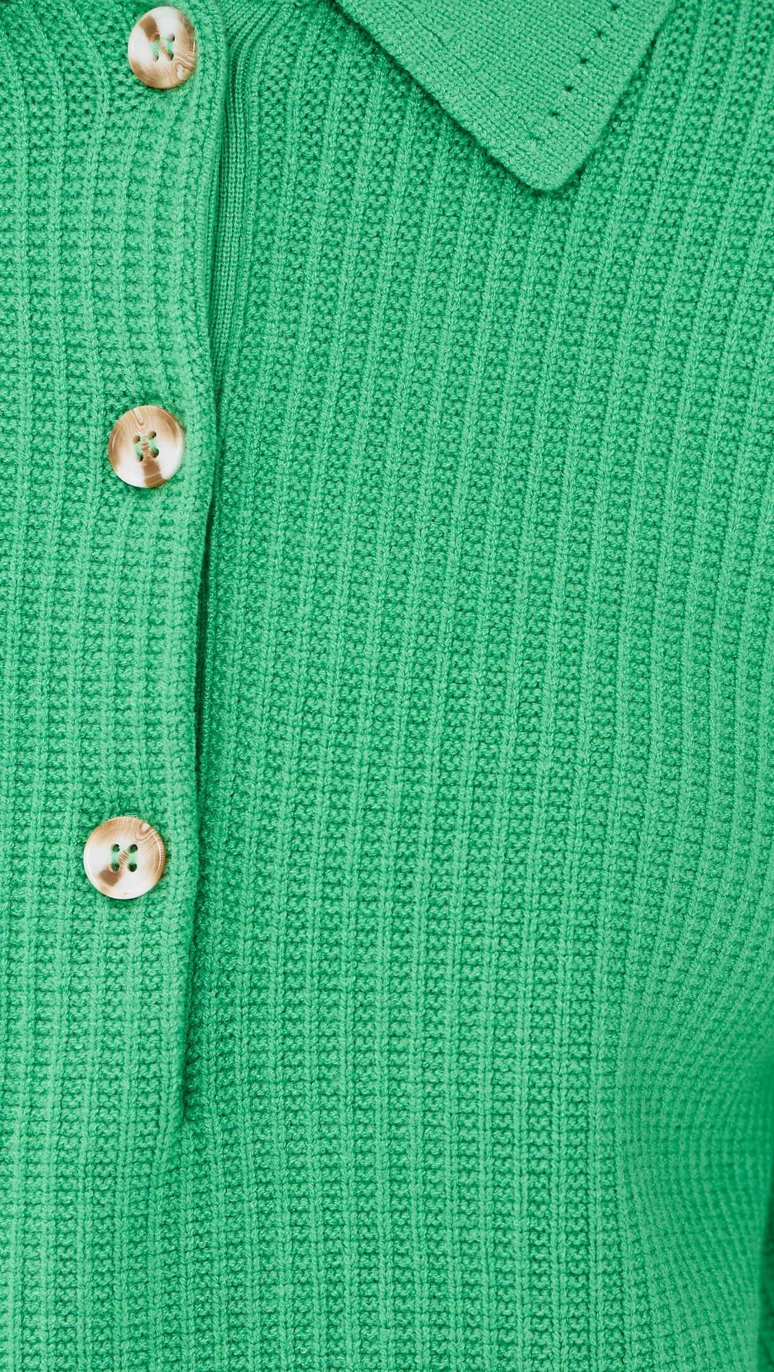 Marlie Knit Polo Sweater Green Spruce