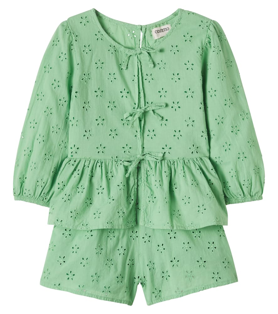 Alma broderie anglaise top and shorts set