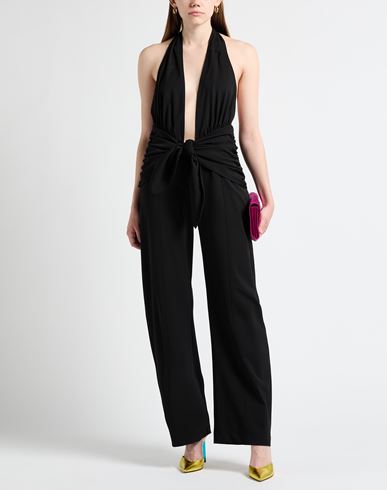 Woman Jumpsuit Black Size 6 Polyester, Virgin Wool, Elastane