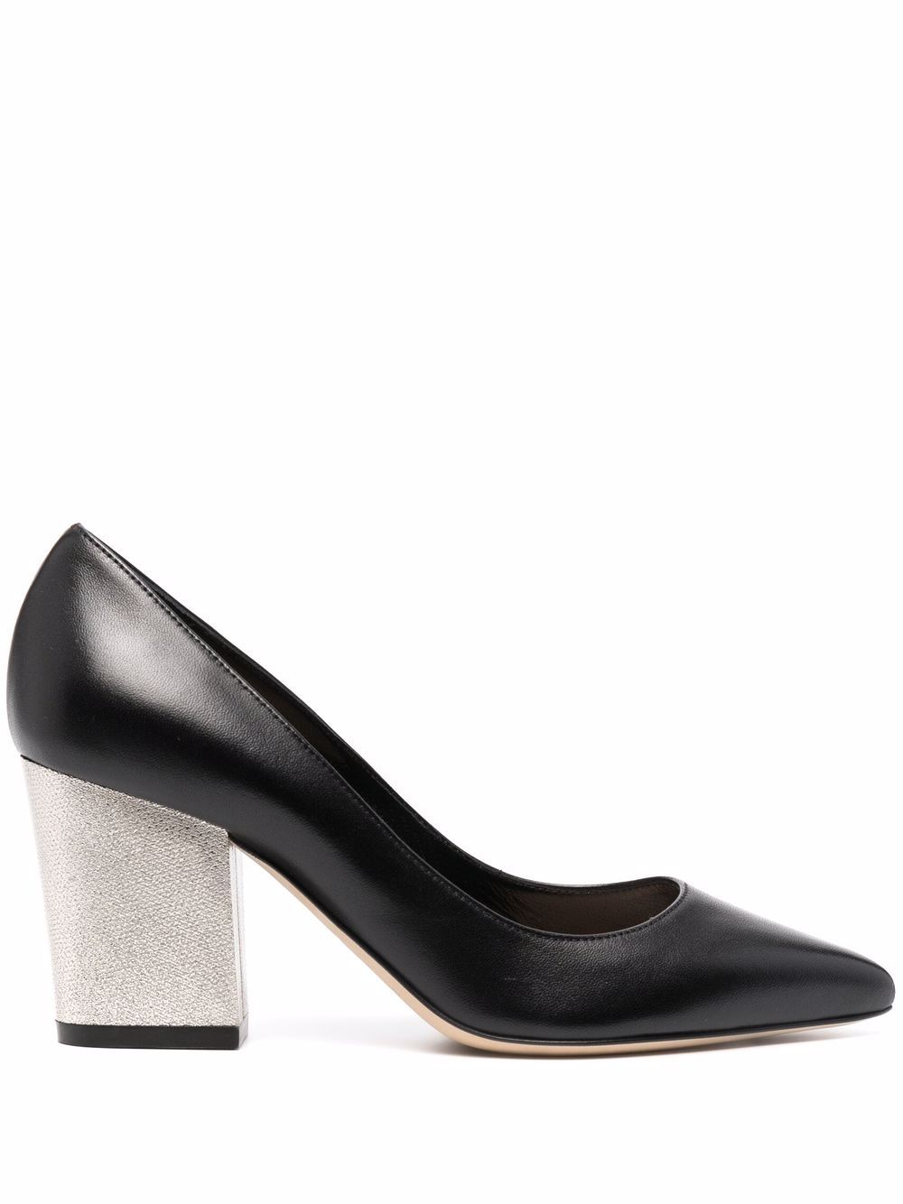 Nappa Seventy block-heel pumps - Black