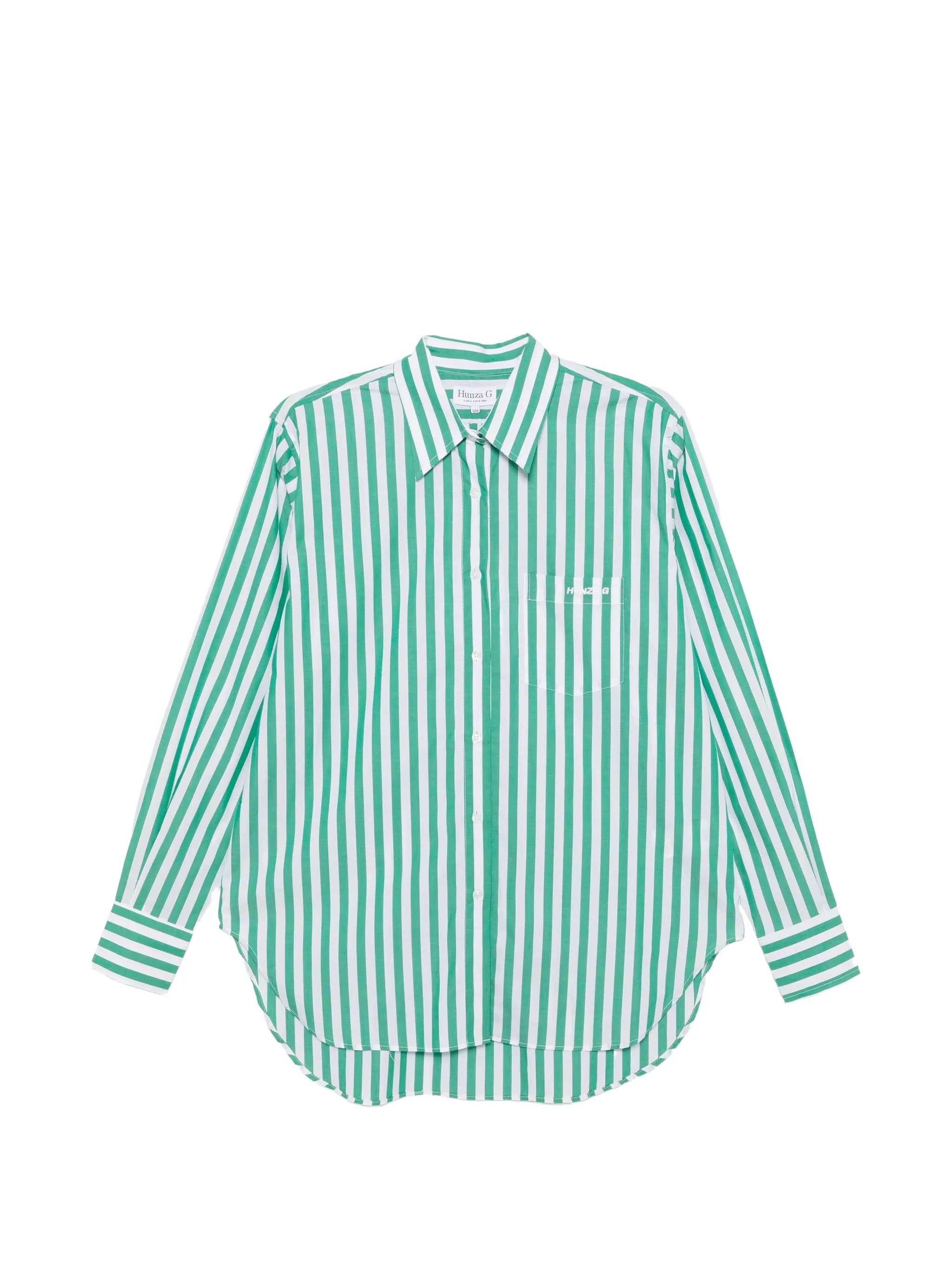 Embroidered Detail Button-Front Chest Patch Pocket Shirt