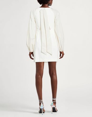 Woman Mini dress Off white Size 4 Viscose, Polyamide, Elastane, Polyester