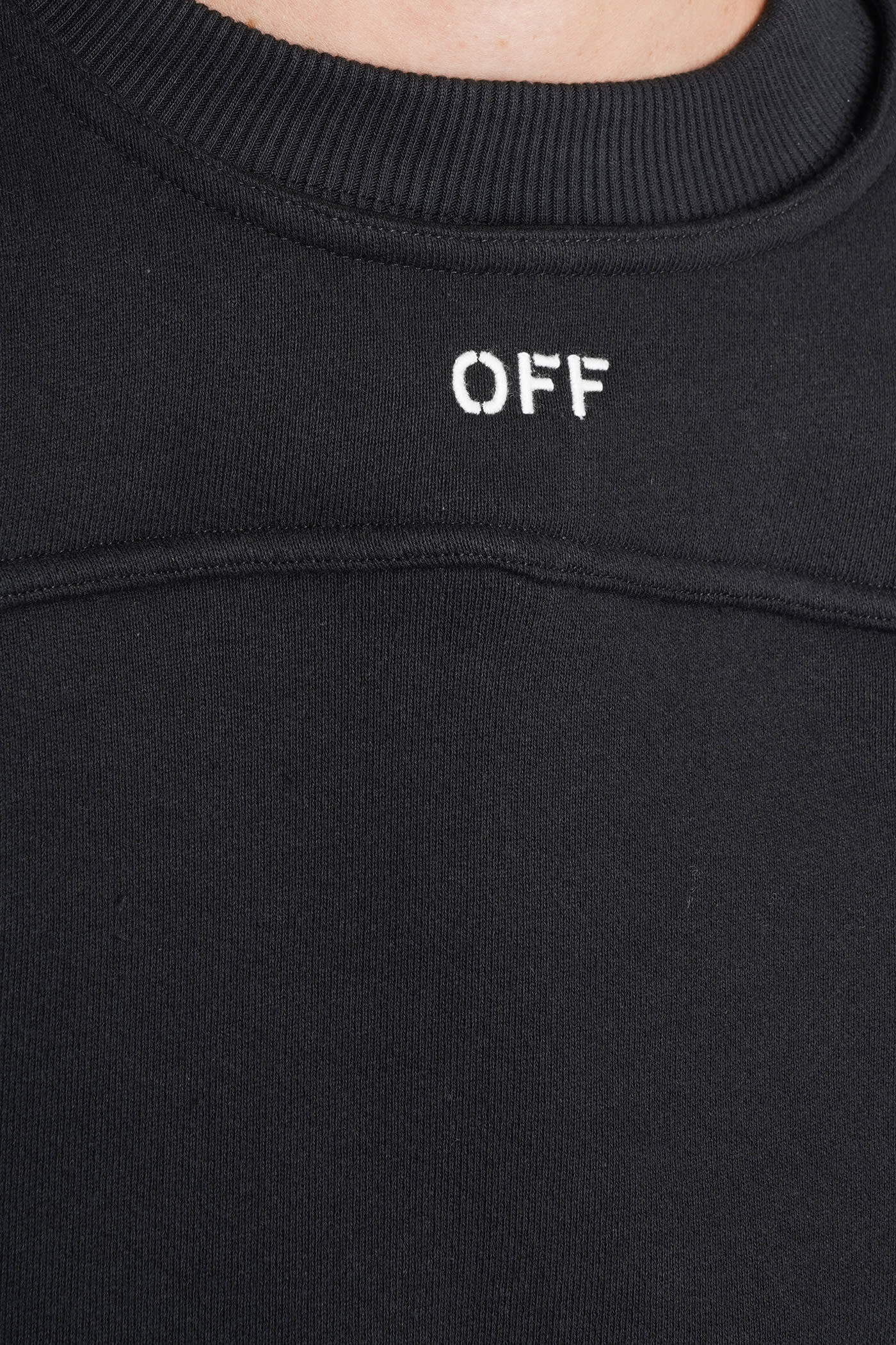 Sweatshirt In Black Cotton