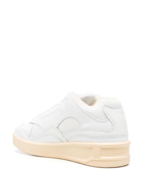 Debossed-logo low-top sneakers