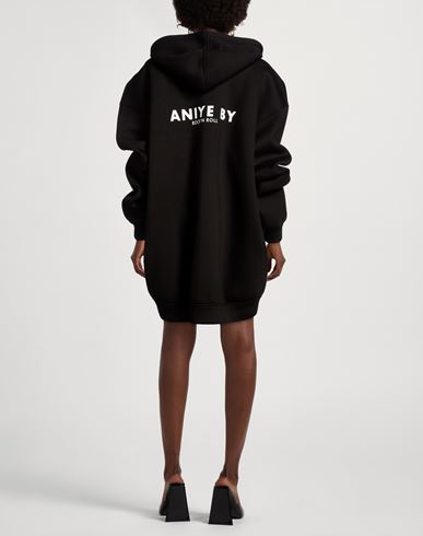 Woman Sweatshirt Black Size M Viscose, Elastane