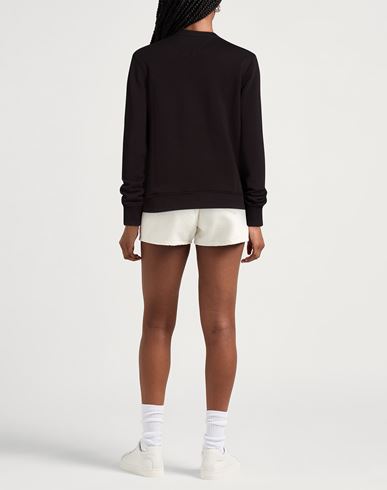 Woman Sweatshirt Black Size M Cotton