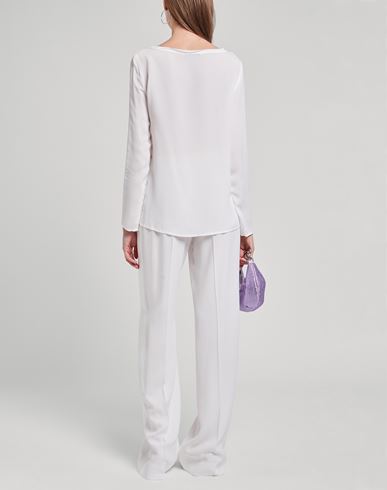 Caractère Woman Top White Size 12 Viscose