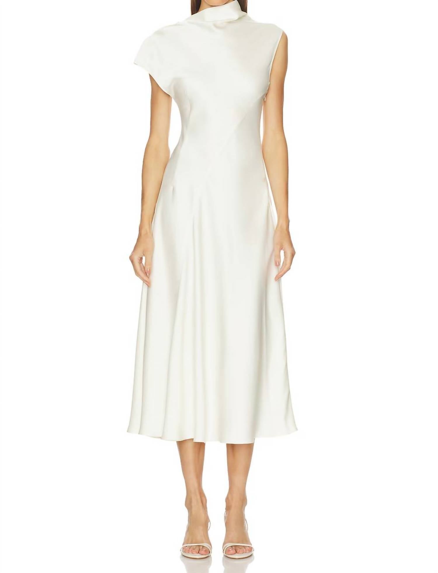 Ondina Midi Dress In Ivory
