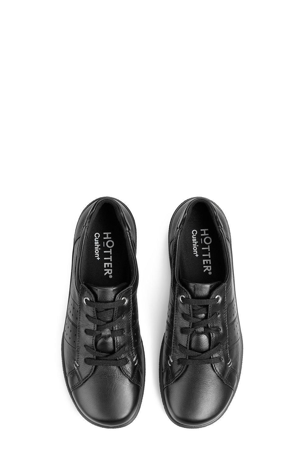 Hotter Women's Wide Fit 'Fearne II' Lace Up Shoes in Black