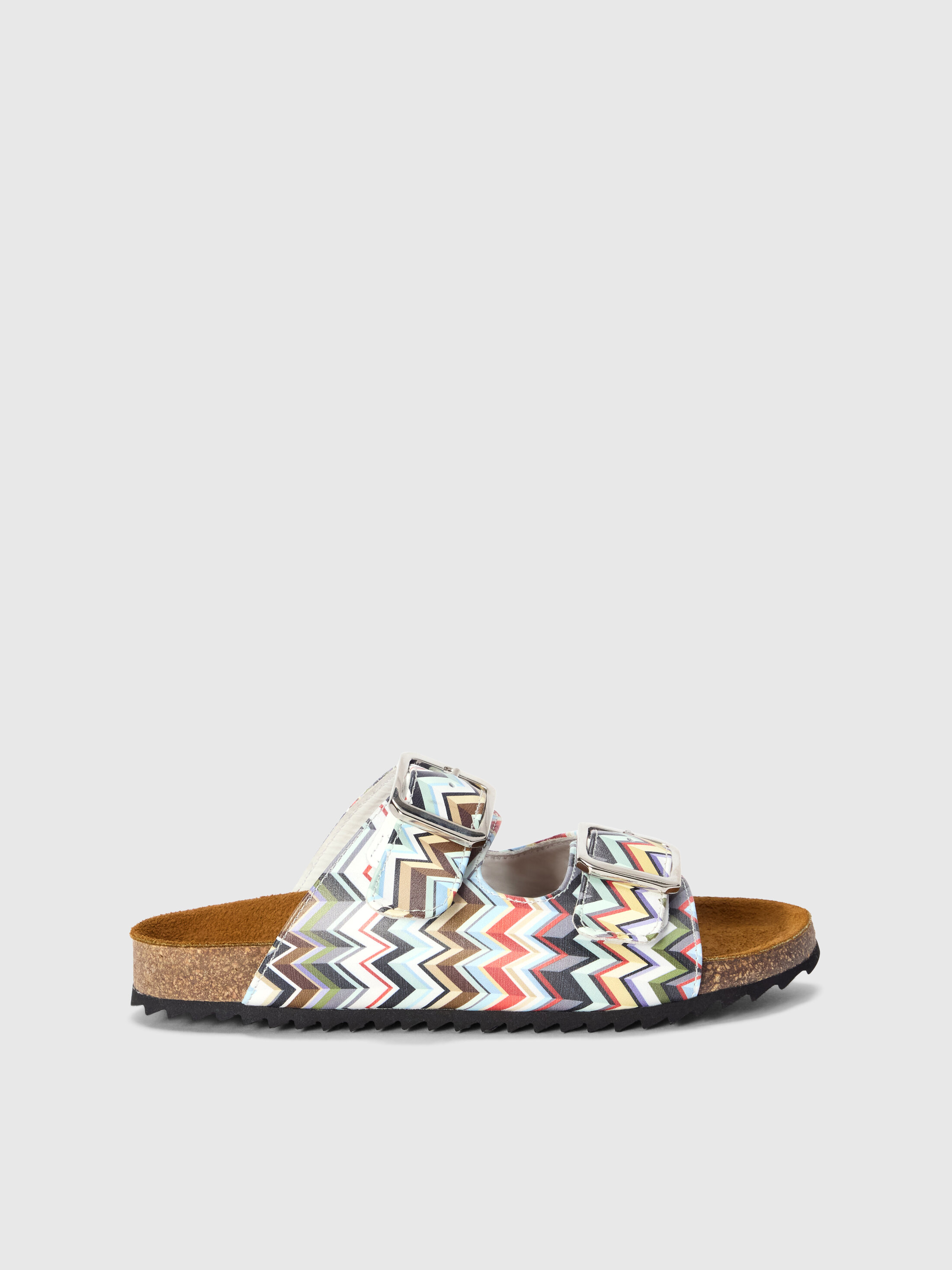 Missoni - Double-strap sandals with zig zag motif, Boy, Multicoloured
