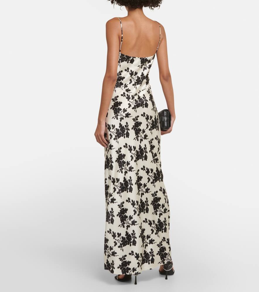 Veronica Beard Hamina floral silk charmeuse maxi dress